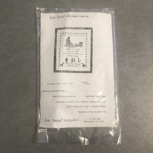 Vintage Embroidery Kit Dear Little Baby New Mother Prayer Jane Snead Samplers